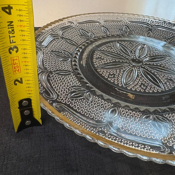 Heritage Gold(Gold Trim) By Federal Glass Sandwich Platter Dish - Picture 10 of 10